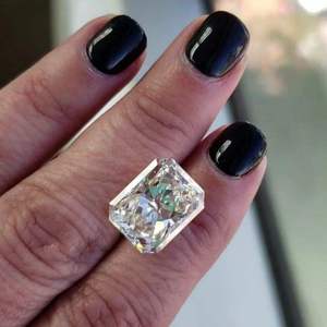 Bagues de diamants synthétiques haut de gamme certifiés IGI, polis CVD, 4 carats, 5 carats, taille Radiant, VS1, diamants cultivés en laboratoire, non montés - Product Image 3