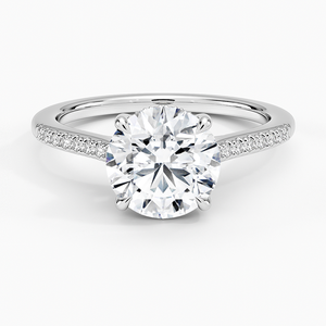 BOJ <b>Ring</b> 0110 Round Cut 925 <b>Silver</b> Lissome Half Prong Setting <b>Solitaire</b> Diamond <b>Ring</b> 2ct D Color VVS1 Moissanite GRA Certified - Product Image 1