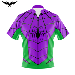 Maillots de bowling unisexes réversibles personnalisés en gros, sans couture, de haute qualité, avec fermeture éclair 1/4, respirants - Product Image 5