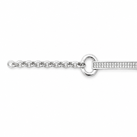 Bracelet montre en argent sterling 925 avec halo de cristaux 18 mm pour femmes, bijoux élégants et luxueux, mouvement à quartz, résistant à l'eau 3 BAR