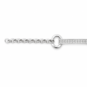 Reloj de Pulsera de Plata de Ley 925 con Cristales Halo de 18 mm para Mujer, Elegante y Lujoso, con Movimiento de Cuarzo, Resistente al Agua 3BAR - Product Image 2