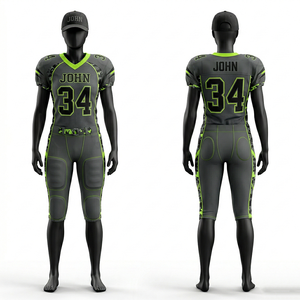 Uniforme de Fútbol Americano Femenino Premium, Tejido Transpirable de Poliéster y Elastano, Azul con Paneles Laterales Blancos, Logotipo Personalizado por Sublimación - Product Image 2