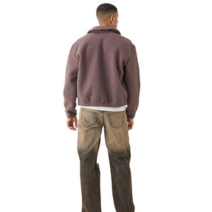 Jeans en denim délavé sur mesure de haute qualité pour hommes, coupe décontractée ample, style classique, pantalon vintage délavé pour hommes - Product Image 4