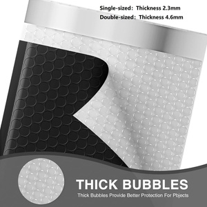 Enveloppes à bulles Metronic 6x10 pouces, lot de 100, noires, auto-adhésives, résistantes à la poussière, légères, rembourrées, imperméables, pour l'expédition - Product Image 4