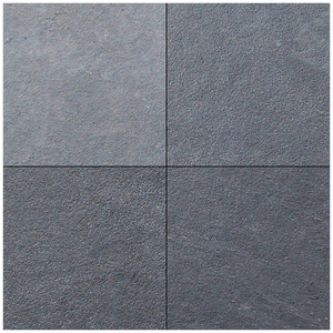 Tuiles en pierre d'ardoise noire naturelle pour revêtements muraux, revêtements de sol, pavage extérieur et projets d'aménagement paysager - Product Image 2