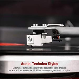 Tourne-disque <span class=keywords><strong>vinyle</strong></span> Bluetooth avec cartouche magnétique, lecteur de disques vinyles haute fidélité <span class=keywords><strong>pour</strong></span> le divertissement audio à domicile - Product Image 4