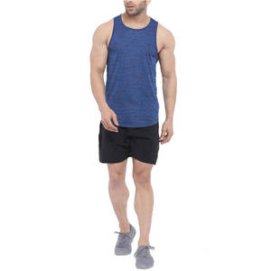 <b>Mens</b> Athletic Gym <b>Singlet</b> O Neck Breathable Compression Tank Top Quick Dry Cotton Fitness Workout Bodybuilding Sports Activewear - Product Image 5