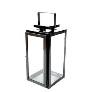 White Metal <b>Lantern</b> <b>Set</b> Rectangle Shape Home Decoration Empty Candle Holder for Indoor Outdoor Use - Product Image 4