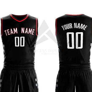 Ensemble d'uniformes de basketball personnalisés, maillot sans manches noir avec short, impression sublimée, nom de l'équipe 00, coupe athlétique respirante - Product Image 4