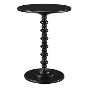 Modern Black Bird Branch Accent <b>Table</b> <b>Round</b> Glass Top <b>Side</b> <b>Table</b> with Unique Nature Inspired Tripod Metal Base for Living Room - Product Image 2