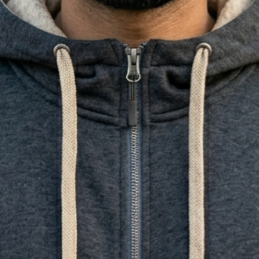 Latest Men's 2026 27 Hooded Zip-Up Sweatshirt Regular <b>Fit</b> Solid Color Casual Raglan Sleeve French Terry Autumn Wear - Product Image 5