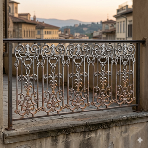 Panneau de portail en fer forgé, design décoratif extérieur, construction métallique durable, entrée de jardin élégante, style architectural classique - Product Image 5
