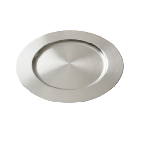 Assiette de présentation en métal style moderne avec bordure en motif de vigne en étain, design antique, pour la maison, les cafés et les cantines - Product Image 2