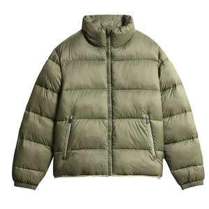 High Quality Wholesale Custom Design Stand <b>Collar</b> Bubble <b>Jacket</b> for Winter Men Long Sleeves Zipper Men Bubble <b>Jacket</b> - Product Image 1