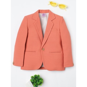 เสื้อเบลเซอร์เด็กผู้ชายสีพีชแบบมีลาย - Product Image 4