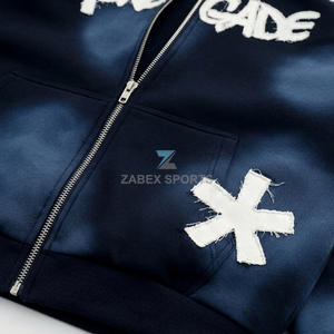 เสื้อฮู้ดซิปเต็มตัวผู้ชาย พรีเมียม OEM ODM ผ้าฝ้ายนุ่ม ขนหนูหนา รับทำโลโก้ เสื้อผ้าฤดูหนาว - Product Image 6