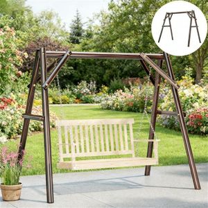 Patio <b>Swings</b> <b>Frame</b> Hanging Chair and Bed <b>Frame</b> for Outdoor Porch Use - Product Image 1