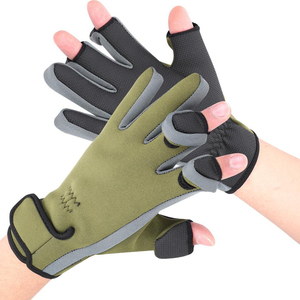 Gants de pêche d'extérieur en gros, respirants, légers, anti-UV, avec paume renforcée et durable - Product Image 4