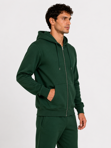 Veste à capuche zippée pour homme de qualité supérieure, conçue pour le confort, la mobilité et la chaleur, idéale pour les voyages, les entraînements et les tenues décontractées quotidiennes. - Product Image 2