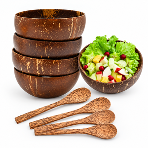 Juego de Tazón y Cuchara de Bambú Hechos a Mano, Ecológicos, VIET DELTA Ben Tre, Origen Vietnam, Larga Duración, para Venta al por Mayor/Ms. Alina - Product Image 1