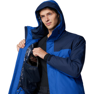 Chaqueta de esquí impermeable y duradera para deportes de invierno, abrigo térmico para snowboard con capucha ajustable y puños a prueba de viento para clima frío. - Product Image 4