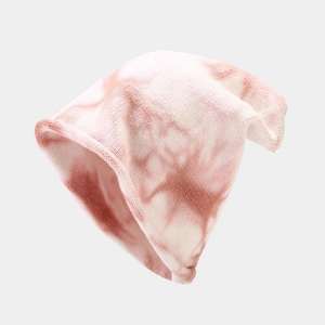 Custom Winter Acrylic Beanie Fashionable Outdoor Streetwear with Embroidered Logo <b>Tie</b>-Dye Puff Printing Common Fabric Feature - Product Image 5