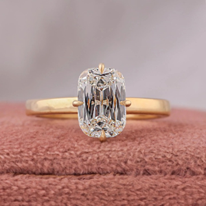 Anillo de Compromiso con Diamante Cultivado en Laboratorio, Corte Ovalado de 2.00 Quilates, Certificado por IGI, Oro de 14K, Joyería de Lujo para Regalo de Fiesta - Product Image 1