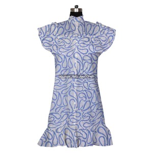 Bohemian Cotton Printed Ladies Dress Cotton Printed Dress Cotton Dress Women Trendy <b>Tunic</b> <b>Top</b> - Product Image 6