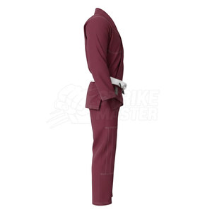Kimono de Judo et BJJ en Coton Marron 100% Durable, Coupe Classique, avec Ceinture Blanche – Uniforme de BJJ de Haute Qualité pour une Mobilité Optimale - Product Image 5