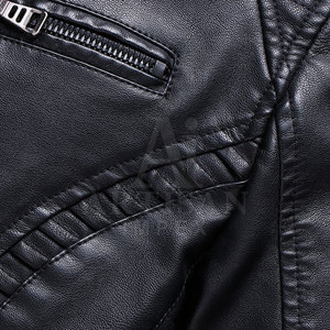 Breathable Winter <b>Warm</b> <b>Men</b> Leather <b>Jacket</b> Casual Wear New Fashion Leather <b>Jacket</b> In Reasonable Price - Product Image 4