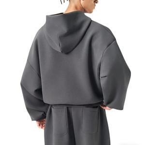 Ensembles de survêtements décontractés unisexe pour hommes : sweats à capuche amples et pantalons de jogging épais personnalisables - Product Image 4