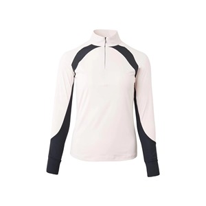 Camiseta de manga larga con cremallera de un cuarto para mujer, elegante y transpirable, ideal para equitación, establos y entrenamiento. - Product Image 3