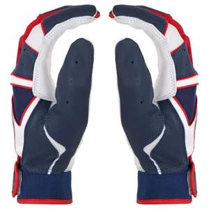 Gants de frappeur de baseball personnalisés avec logo, design professionnel, durables, pour gaucher, en cuir, pour hommes, vente en gros OEM - Product Image 2