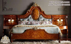 Último Tema de pavo real cama tamaño Queen aspecto real forma de pavo real conjunto de dormitorio diseñador último aspecto majestuoso cama de pavo real para dormitorio - Product Image 4