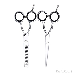 Ciseaux de coiffure professionnels pour barbier, 6 pouces, acier inoxydable 440C, lame droite, pour droitiers, 28 dents, ergonomiques, durables - Product Image 6