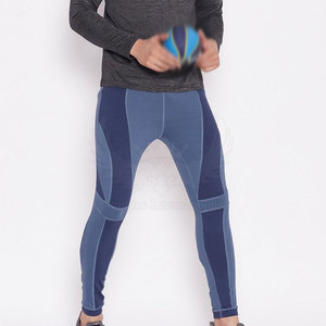 Leggings de compression respirants et extensibles à séchage rapide pour hommes avec ceinture élastique - Spandex/Nylon de qualité supérieure pour la gym et les sports - Product Image 4