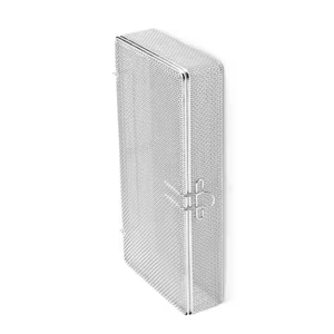 Sterilization Cassette <b>Rack</b> Wire Mesh Tray with Lid Manual Reusable High Quality Steel for Surgical Dental Instruments - Product Image 5