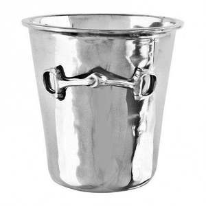 High Quality Stylish Silver Plated Metal Wine <b>Cooler</b> Ice Bucket New Designer Round Shape Bar Ware Champagne Wine Sculptures - Product Image 1