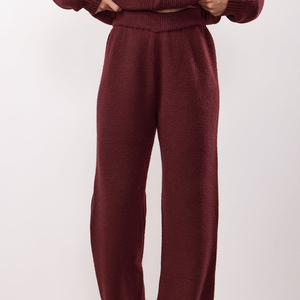 Pantalon évasé pour femme de haute qualité, coupe droite décontractée, taille mi-haute, nouvelle mode pour l'hiver - Product Image 1
