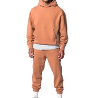 Ensemble de survêtement d'hiver de haute qualité, sweat-shirt et pantalon de jogging, design de logo personnalisé, sweat-shirt à capuche, pantalon de survêtement, vêtements de sport pour hommes, 100% coton