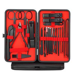 Professional <b>Nail</b> Kit 24 In 1 Manicure Pedicure Tools Stainless Steel Portable Case <b>Set</b> For Adults Classic Style - Product Image 1