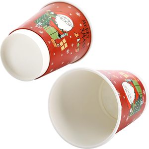Confezione da 80 Bicchieri di Carta Natalizi Usa e Getta da 350 ml con Coperchi, 4 Stili per Feste, Bicchieri da Asporto Festivi per Caffè di Natale - Product Image 3