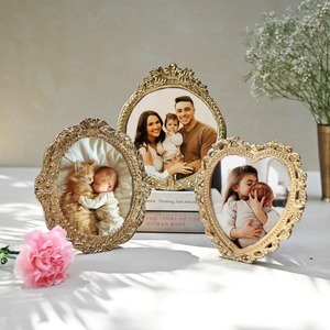 Unique Gold Photo <b>Frames</b> vintage Photo <b>Frame</b> for Table Top Display and <b>Wall</b> Hanging Home Decor Antique Set - Product Image 5