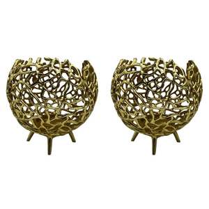 Support décoratif pour bougie, design creux en métal doré, diamètre 8 cm, résistant à la chaleur, décoration pour la maison - Product Image 2