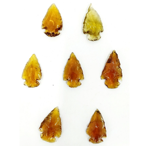 Puntas de Flecha de Cristal Amarillo para Joyería y Envoltura de Alambre, Hermosa Pieza Decorativa de Piedra Preciosa - Product Image 2