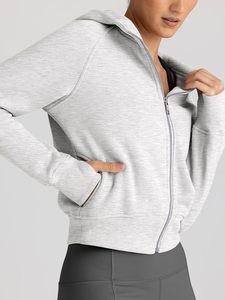 Womens Zip Up Hoodies Cropped <b>Jackets</b> Fall Clothes 2026 | Hooded Lightweight Fleece - Product Image 4