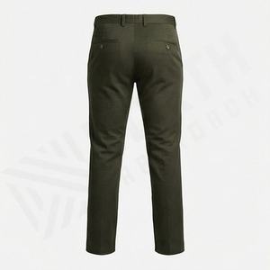 Pantalon habillé décontracté pour homme, léger, respirant, coupe droite, avec fermeture éclair centrale, haute qualité, vente en gros - Product Image 2