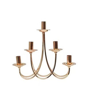 Support à bougie en métal unique pour la maison, élégant porte-bougie, centre de table, décoration intérieure, accent décoratif - Product Image 4