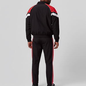 Veste et pantalon en deux tons, 100% coton tissé respirant, coupe-vent d'hiver, fermeture éclair personnalisée, ensemble 2 pièces - Product Image 3