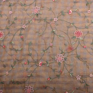 Malty Dobby Embroidered Chiffon Fabric 100% Polyester Breathable Eco-Friendly <b>Wedding</b> Customized Color Textile Supply Exports - Product Image 6